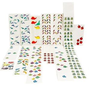 Vintage Sandylion Sticker Sheets Sparkly Holographic Fish Frog Dolphin Bird Dino